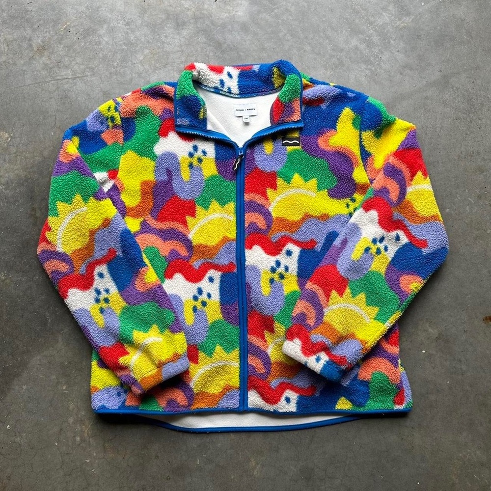 Kohls X Crayola colorful fleece jacket